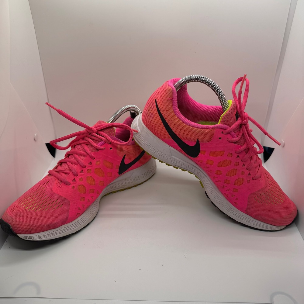 Nike Zoom Pink Orange Mesh Running Athletic Shoes Women's Size 8.5 Jog Sneaker
